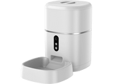 Comedero automático inteligente - NK HO340042, Con cámara, Alimentación programada, 4 litros, Detección movimiento, Blanco