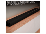 Barra de sonido - Harman Kardon Enchant 900, Sonido envolvente 3D con Dolby Atmos y MultiBeam, Calibración automática, 5.0.2, Bluetooth y Wi-Fi, Negro