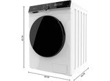 Lavadora carga frontal - Cecotec Bolero DressCode 121000 A, 12 kg, 1400 rpm, Motor Inverter Plus, Lavado con vapor, White