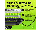 Afeitadora corporal - Gillette Labs i5 Body + Intimate, Tecnología SkinFirst, Wet&Dry, 3 peines, Pack con maquinilla de afeitar corporal GilletteLabs