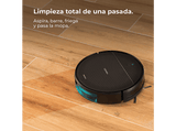 Robot aspirador - Cecotec Conga M10 X-Treme, 120 min, Navegación giroscópica ordenada, 2000 Pa presión succión, Negro