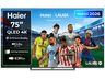 TV QLED 75" - Haier S80G Series H75S80GUX, QLED 4K HDR10+, Google TV, AI Picture Quality, Gaming 120Hz, Negro