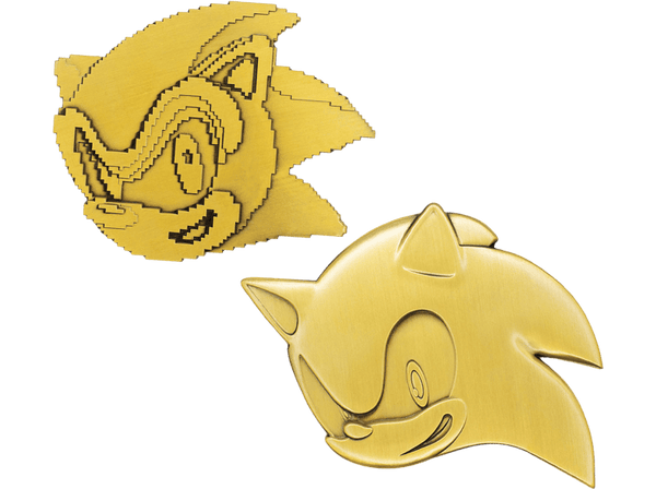 Figura - FaNaTtik Sonic the Hedgehog. 35th Anniversary Limited Edition Then & Now Medallion Set