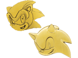 Figura - FaNaTtik Sonic the Hedgehog. 35th Anniversary Limited Edition Then & Now Medallion Set