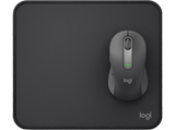 Ratón inalámbrico - Logitech Signature M650 + Alfombrilla,  Clics silenciosos, Botones personalizables, Bluetooth-USB, PC-Mac, Pilas 2 años, Negro