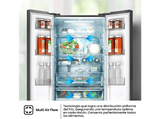 Frigorífico combi - Hisense RF632N4AIC1, Total No Frost, 201.3 cm, 485 L, Metal Tech Cooling, Multi Air-Flow, Inox