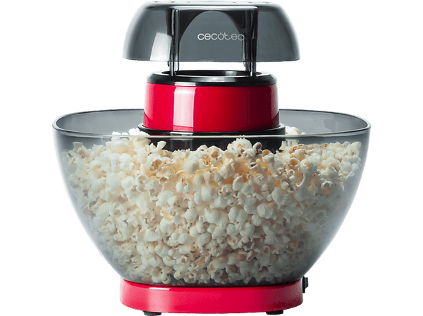 Palomitero - Cecotec Fun&Taste P’Corn Easy, 1200 W, 3 min, Cocción aire caliente, Antiadherente, Bol extraíble, Apto lavavajillas, Red