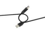 Cable USB - ISY IUC-1004, USB 2.0, USB-A a USB-B, 3m, 480 Mbps, Negro