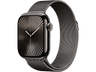 Apple Watch Series 10 (2024), GPS + Cellular, 46 mm, Gesto de doble toque, Caja de titanio Pizarra, Correa Milanese Loop Pizarra, Talla M/L