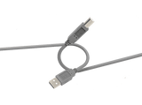 Cable USB - ISY IUC-1004, USB 2.0, USB-A a USB-B, 3m, 480 Mbps, Gris