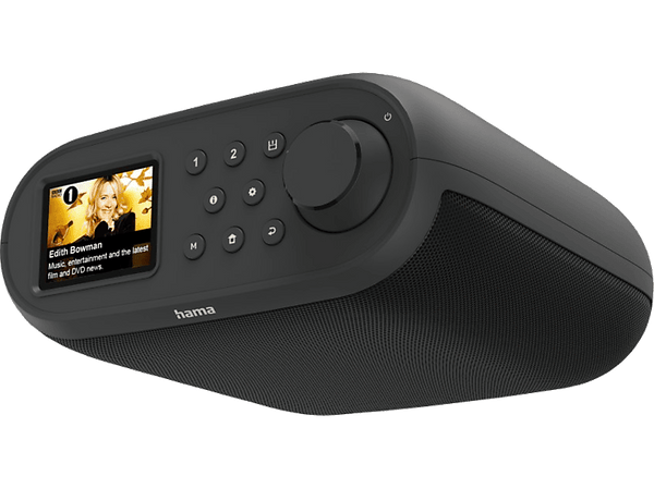 Radio portátil - Hama DIR400, Altavoz 5 W, Pantalla de 2,4", DAB, DAB+, FM, Negro