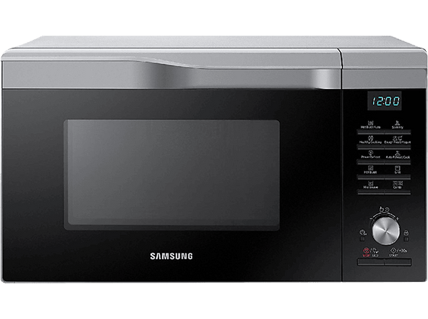 Microondas con horno - Samsung MC28M6055CS, 900W, 6 niveles, HotBlast, 28l, Grill, Negro/Plata