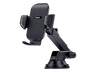 Soporte de móvil para coche - Baseus Go UltraControl, Universal, Sistema de ventosa ultrapotente, Ajustable, Rotación 360º,  Negro Cluster