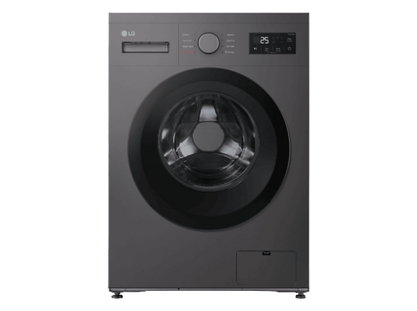 Lavadora carga frontal - LG F4A10S8NDK, 8 kg, 1400 rpm, 8 programas, Grafito Silver