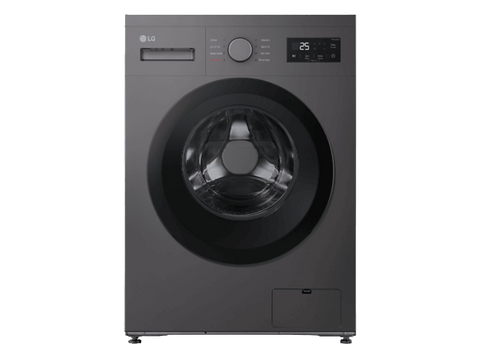 Lavadora carga frontal - LG F4A10S8NDK, 8 kg, 1400 rpm, 8 programas, Grafito Silver