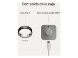 Anillo inteligente - Oura Ring 5, Talla 11, Hasta 9 días autonomía, Bluetooth, 50 métricas de salud, Titanio, Stealth
