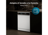 Lavavajillas - Cecotec Bolero Aguazero 6210 D, 15 cubiertos, 14 programas, 60 cm, Tercera bandeja, Pantalla FullColor XXL, Dual Zone Wash, White
