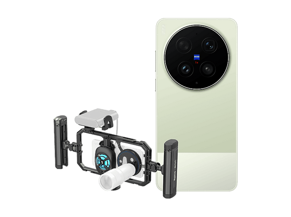 Móvil - vivo Bundle X300 Ultra, Steppe Green, 1TB, 16GB RAM, 6.82" AMOLED, Snapdragon® 8 Elite Gen 5, 6600 mAh, +Estabilizador SmallRig Vídeo Rig Kit