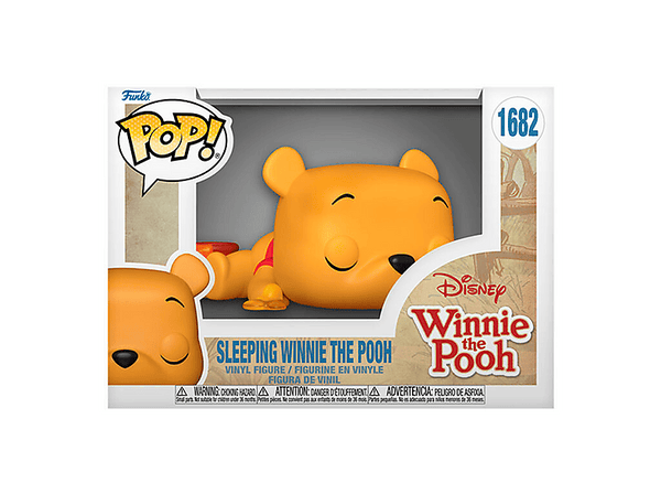 Figura Funko Pop! - Funko Winnie the Pooh: Sleeping Pooh, 10 cm, Vinilo