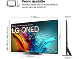 TV QNED 55 - LG 55QNED86T6A, UHD 4K, Procesador Inteligente 4K α8, Smart TV, DVB-T2 (H.265), Negro grafito