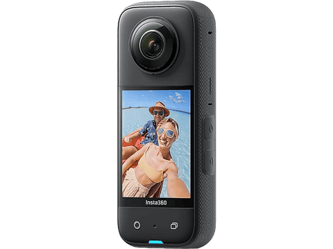 Cámara deportiva - Insta 360 X3, 5.7K, 72 megapixel, WiFi, Inteligencia Artificial, Pantalla táctil, Negro