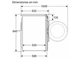 Lavadora carga frontal - Balay 3TS3107BD, 10 kg, 1400 rpm, 14 programas, Programa Planchado, Ahorro AquaControl Plus,  Blanco