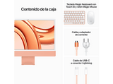 Apple iMac (2023) Z19RBASE, 24 Retina 4.5K, Chip M3, CPU de 8 núcleos, GPU de 10 núcleos, 16GB de RAM, 1TB de SSD, Naranja