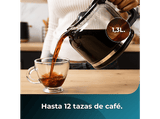 Cafetera de goteo - Cecotec Coffee 56 Heat, 800W, 1.3 L, 12 tazas, Jarra de vidrio, Tecnología ExtremeAroma, Cuchara medidora, Prensa, Negro