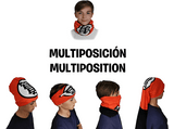 Accesorio - Sherwood Bufanda Tubular Diseño Goku, Naranja y blanco