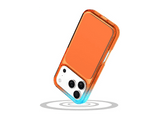 Funda móvil - CellularLine Cube Mag, Apple, iPhone 17 Pro, Naranja