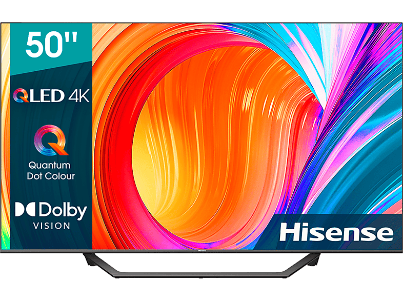 TV QLED 50 - Hisense 50A7GQ, HDR UHD 4K, Smart TV, HDMI, Dolby Atmos, Dolby Vision, HDR10+, Negro
