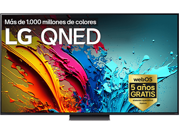TV QNED 65" - LG 65QNED86T6A, UHD 4K, Procesador Inteligente 4K α8, Smart TV, DVB-T2 (H.265), Negro grafito