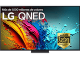 TV QNED 65 - LG 65QNED86T6A, UHD 4K, Procesador Inteligente 4K α8, Smart TV, DVB-T2 (H.265), Negro grafito