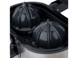 Exprimidor - Jata JEEX1236, 1100W, Doble Cono, Base Antideslizante, Tapón Antigoteo, Plata