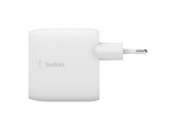 Cargador de pared - Belkin BoostCharge Cargador de pared USB-A doble de 24 W, Universal, Blanco