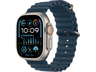 Apple Watch Ultra 2 (2023), GPS + Cellular, 49 mm, Caja de titanio, Gesto doble toque, Correa Ocean Band de color Azul