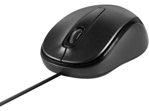 Ratón - Isy ICM-1000-1, Cable, 1000 dpi, 3 Botones, Fácil Conexión Plug&Play, Negro