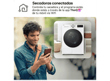 Secadora bomba de calor - LG RHX5009TLC, 9 kg, 12 programas, AI DUAL Inverter™, ThinQ™, Blanco