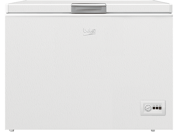 Congelador horizontal - Beko HSM30031, 298 l, 86 cm, SuperFreeze, Blanco