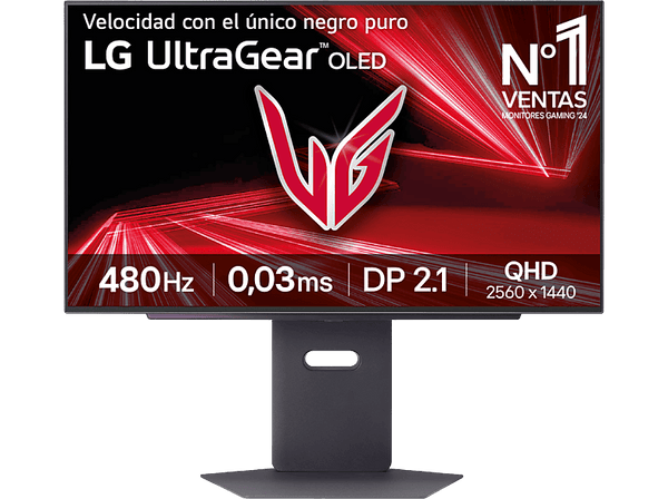 Monitor gaming - LG UltraGear™ 27GX790A-B, 27" QHD, 480 Hz, 0.03 ms, 2x HDMI, FreeSync™, Altura Ajustable, Morado grisáceo