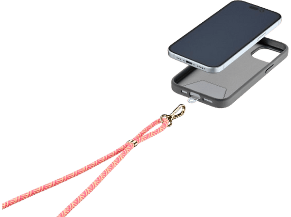 Cordón para móvil - CellularLine UNIVERSALLACE2O, Universal, Oro Rosa