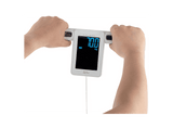Báscula analizador de fitness - Jata HBAS2501, Peso máx. 180 kg, Pantalla LCD, 8 Sensores Alta Precisión, Memoria para 8 Personas, Blanco