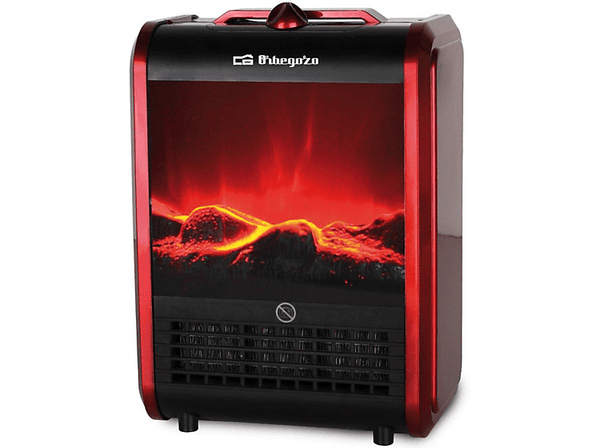 Chimenea eléctrica - Orbegozo CM 9015 Sistema de calefacción directo, Potencia de 1500W