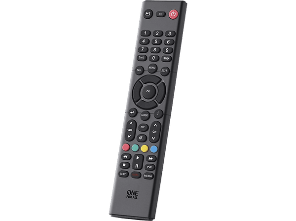 Mando a distancia - One For All URC1316, Compatible con TV Hisense, Pilas, Función Aprendizaje, Negro