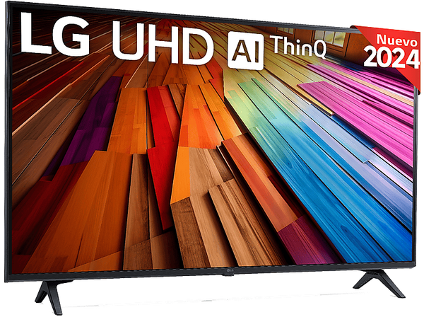 TV LED 43" - LG 43UT80006LA, UHD 4K, Procesador Inteligente 4K α5 Gen7, Smart TV, DVB-T2 (H.265), Negro
