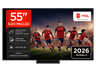 TV SQD-Mini LED 55" - TCL 55C8L, UHD 4K, MT9655, Smart TV, DVB-T2, Negro