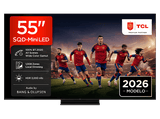 TV SQD-Mini LED 55 - TCL 55C8L, UHD 4K, MT9655, Smart TV, DVB-T2, Negro