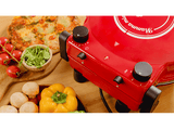 Horno eléctrico pizzas - Cecotec Fun Pizza&Co Mamma Mia, 1200 W, Doble resistencia, 420°C, Piedra de cerámica, 5 niveles, Temporizador, Red