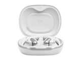 Auriculares conducción de aire - JBL Sense Pro, 38h Autonomía, Open-ear, Gancho Ajustable, 4 Micrófonos, Blanco