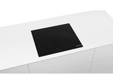 Encimera - Bosch PKF611BB8E, Vitrocerámica, Eléctrica, 4 zonas, Negro